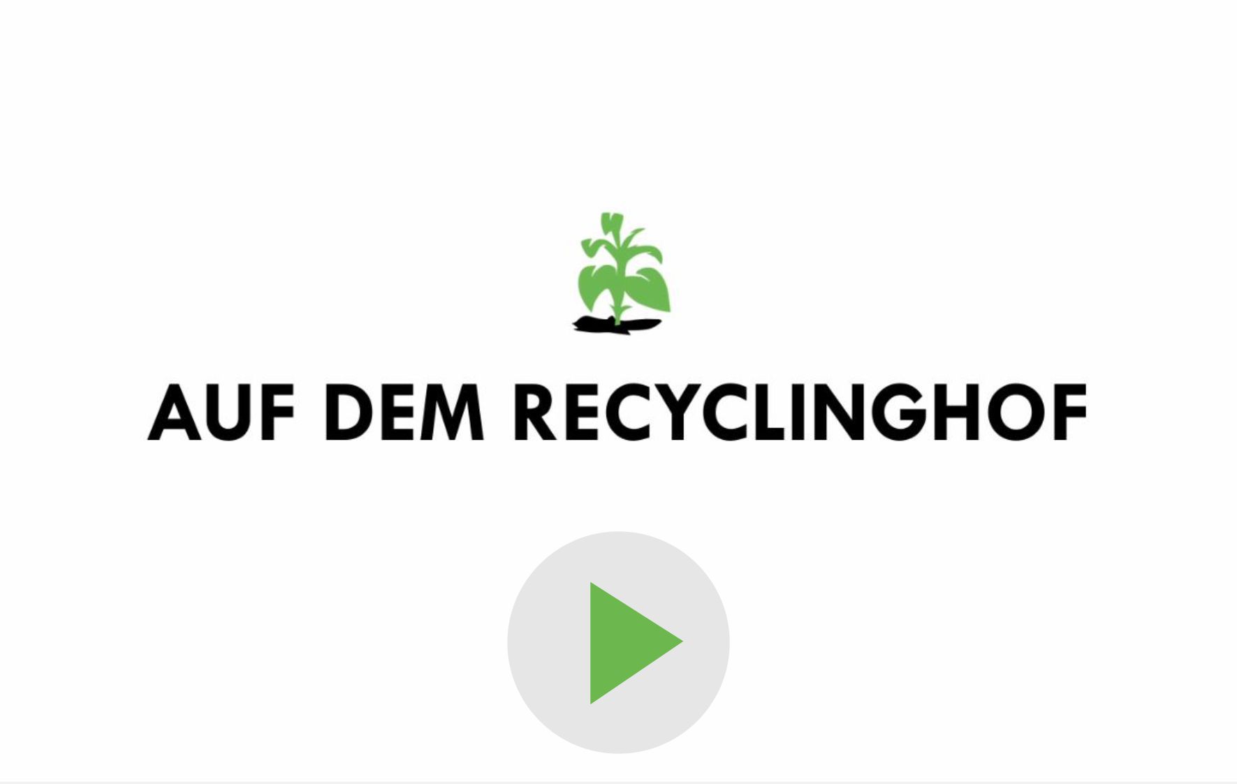 Film über die Abfallanlieferung auf dem Recyclinghof